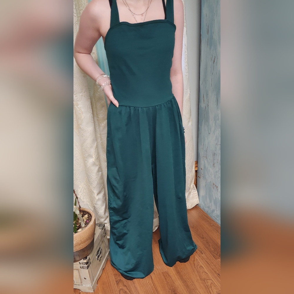 Chic Dark Green Jumpsuit
